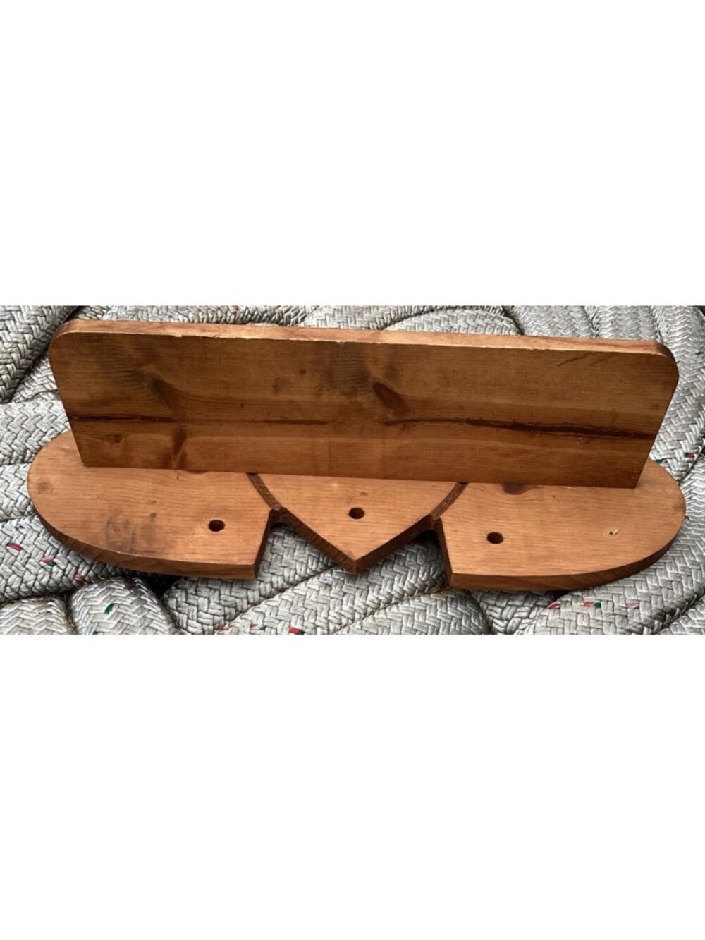 Heart-Shaped Wooden Wall Shelf With Rustic Finish - 16"x8" - Wall-Mounted Storag - Picture 3 of 6